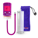 Smart LCD iPump Purple Handheld Electric Penis Pump 9" x 3.50" Acrylic Cylinder