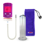Smart LCD iPump Purple Handheld Electric Penis Pump 9" x 2.25" WIDE FLANGE Cylinder