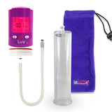 Smart LCD iPump Purple Handheld Electric Penis Pump - 12" x 2.75" Acrylic Cylinder