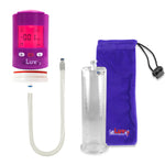 Smart LCD iPump Purple Handheld Electric Penis Pump 9" x 2.75" Acrylic Cylinder