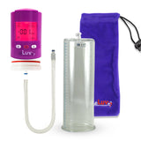 Smart LCD iPump Purple Handheld Electric Penis Pump - 12" x 4.10" Cylinder