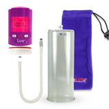 Smart LCD iPump Purple Handheld Electric Penis Pump - 12" x 4.50" Cylinder