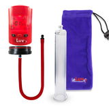 Smart LCD iPump Red Handheld Electric Penis Pump - 12" x 1.65" Cylinder