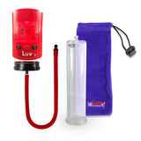Smart LCD iPump Red Handheld Electric Penis Pump 9" x 2.75" Acrylic Cylinder