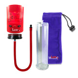 Smart LCD iPump Red Handheld Electric Penis Pump 9" x 3.00" Acrylic Cylinder