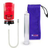 Smart LCD iPump Red Handheld Electric Penis Pump - 12" x 1.65" Cylinder