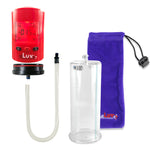 Smart LCD iPump Red Handheld Electric Penis Pump 9" x 3.50" Acrylic Cylinder