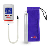 Smart LCD iPump White Handheld Electric Penis Pump - 12" x 1.38" Acrylic Cylinder