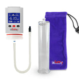 Smart LCD iPump White Handheld Electric Penis Pump - 12" x 2.50" Acrylic Cylinder