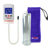 Smart LCD iPump White Handheld Electric Penis Pump - 12" x 3.00" Acrylic Cylinder