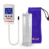 Smart LCD iPump White Handheld Electric Penis Pump - 12" x 3.50" Acrylic Cylinder
