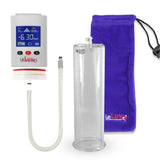 Smart LCD iPump White Handheld Electric Penis Pump - 12" x 3.50" Acrylic Cylinder