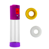 Smart LCD iPump kit USB rechargable - Purple pump + Clear 8" Cylinder + Silicone sleeve (one of each)