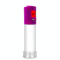 Smart LCD iPump kit USB rechargable - Purple pump + Clear 8" Cylinder + TPR Sleeve