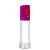 Smart LCD iPump kit USB rechargable - Purple pump + Clear 8" Cylinder + TPR Sleeve