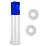 LeLuv® Smart LCD iPump® Penis Pump Kit with 3-Pack of Silicone Sleeves | 8 or 9 Inch Length