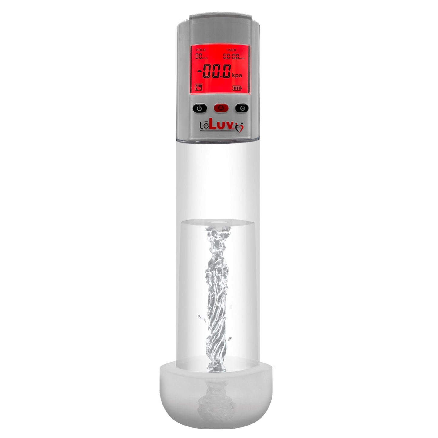 iPump LCD Smart kit USB rechargable - Grey pump + 9" Clear Cylinder + Magic Sleeve™