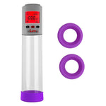 Smart LCD iPump kit USB rechargable - Grey pump + Clear 9" Cylinder + Silicone sleeve set (3 large)