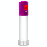 Smart LCD iPump kit USB rechargable - Purple pump + Clear 9" Cylinder + TPR Sleeve