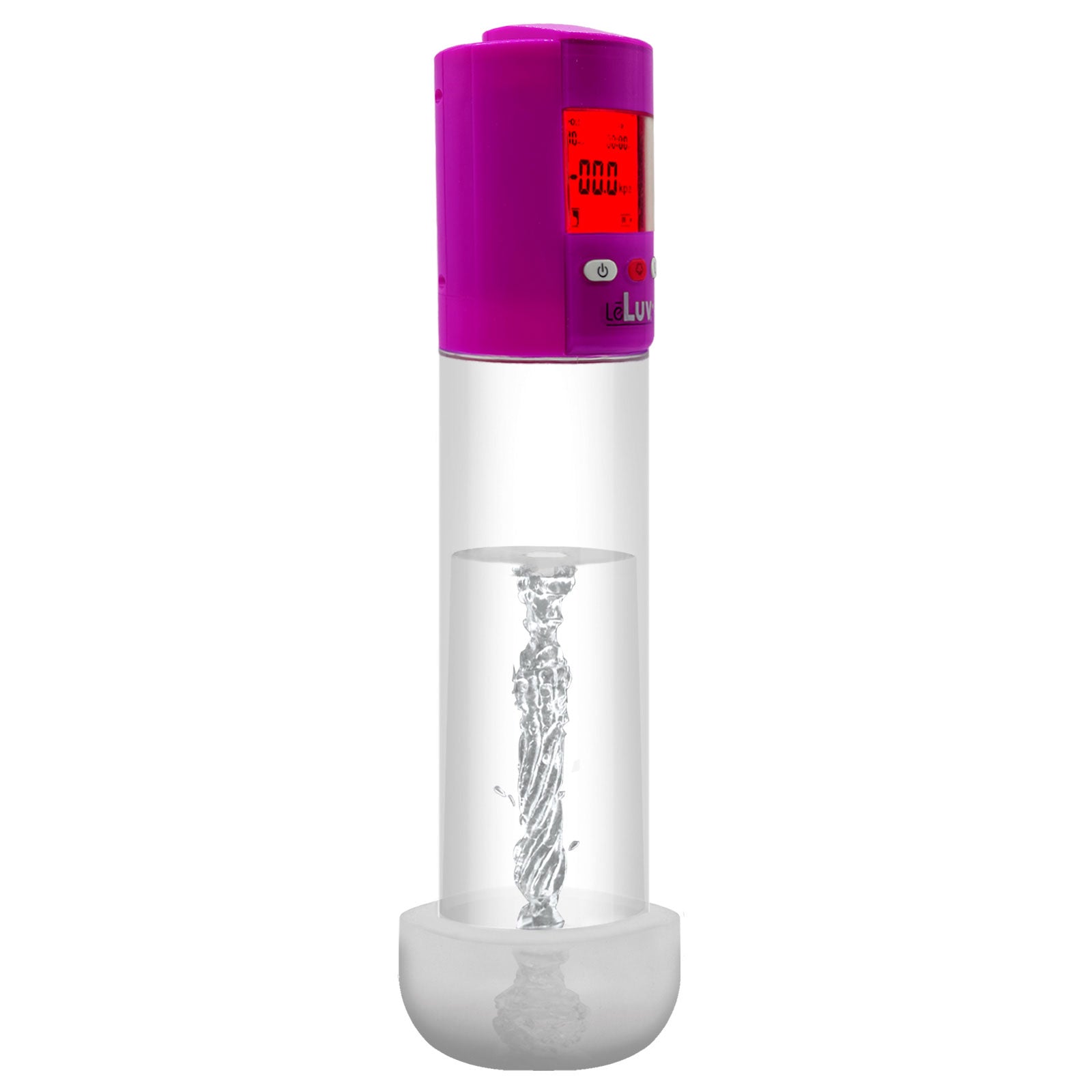 iPump LCD Smart kit USB rechargable - Purple pump + 9" Clear Cylinder + Magic Sleeve™