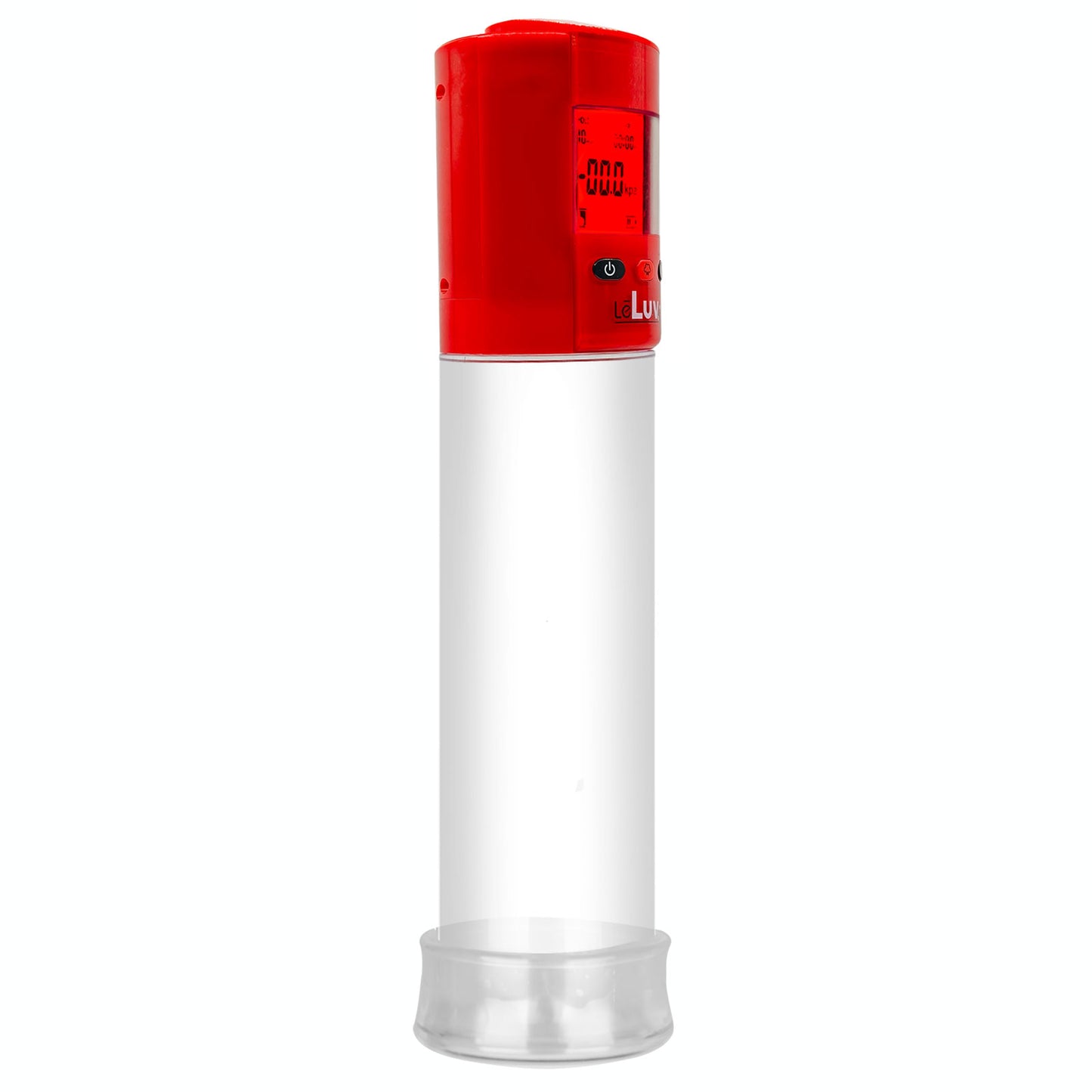 Smart LCD iPump kit USB rechargable - Red pump + Clear 9" Cylinder + TPR Sleeve