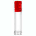 Smart LCD iPump kit USB rechargable - Red pump + Clear 9" Cylinder + TPR Sleeve