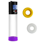 Smart LCD iPump kit USB rechargable - Black pump + Clear 8" Cylinder + Silicone sleeve (one of each)