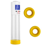 Smart LCD iPump kit USB rechargable - White pump + Clear 8" Cylinder + Silicone sleeve set (3 medium)
