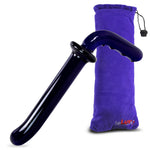 Glass Glider Cobalt Curved Dildo G Spot Tip Probe Pleasure Wand