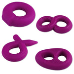 4 Pack Bullring, Teardrop, Figure 8 & Pencil - Purple