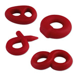 4 Pack Bullring, Teardrop, Figure 8 & Pencil - Red