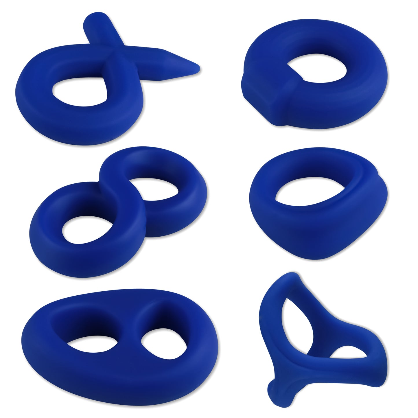 6 Pack (same color but one of each style) - Blue