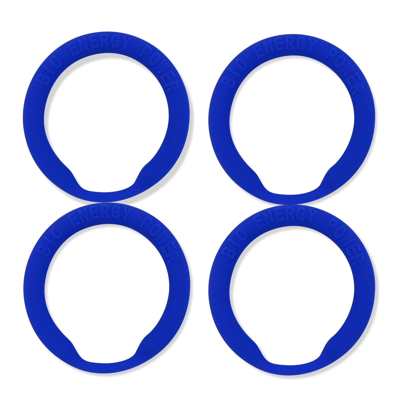 Power Cock Ring Energy Penis Ring Blue 4 Pack XXL ID 40 mm