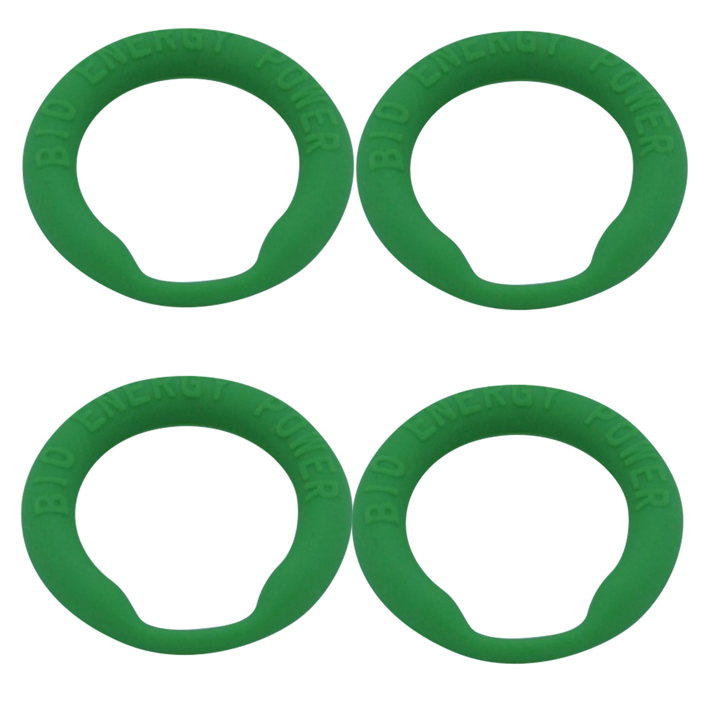 Power Cock Ring Energy Penis Ring Green 4 Pack XL ID 34 mm