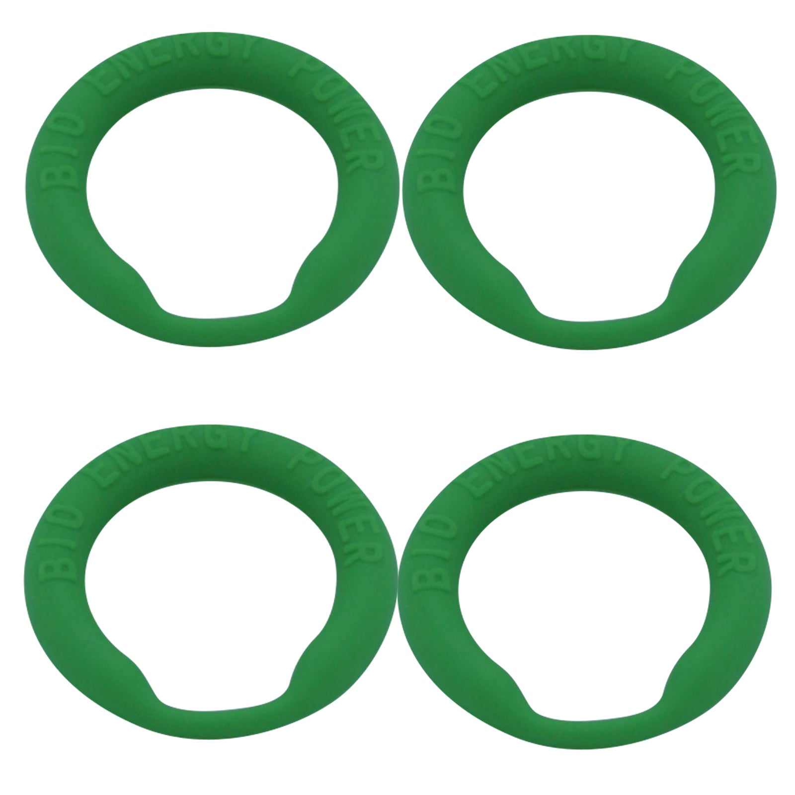 Power Cock Ring Energy Penis Ring Green 4 Pack XL ID 34 mm