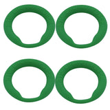 Power Cock Ring Energy Silicone Penis Ring Green 4 Pack Medium ID 24 mm