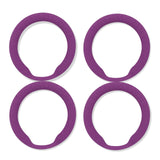 Power Cock Ring Energy Silicone Penis Ring Purple 4 Pack XXL ID 40 mm