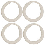 Power Cock Ring Energy Penis Ring White 4 Pack Medium ID 24 mm