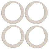 Power Cock Ring Energy Silicone Penis Ring White 4 Pack Medium ID 24 mm