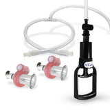 .63 Inch 1.6 cm Small Vibrating EasyOp T-Grip Nipple Vacuum Suction Pump Heightened Sensitivity Device