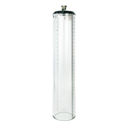 Thick Walled Penis Cylinder 2.3 Inch x 12 Inch with Quick-Release Female Fitting