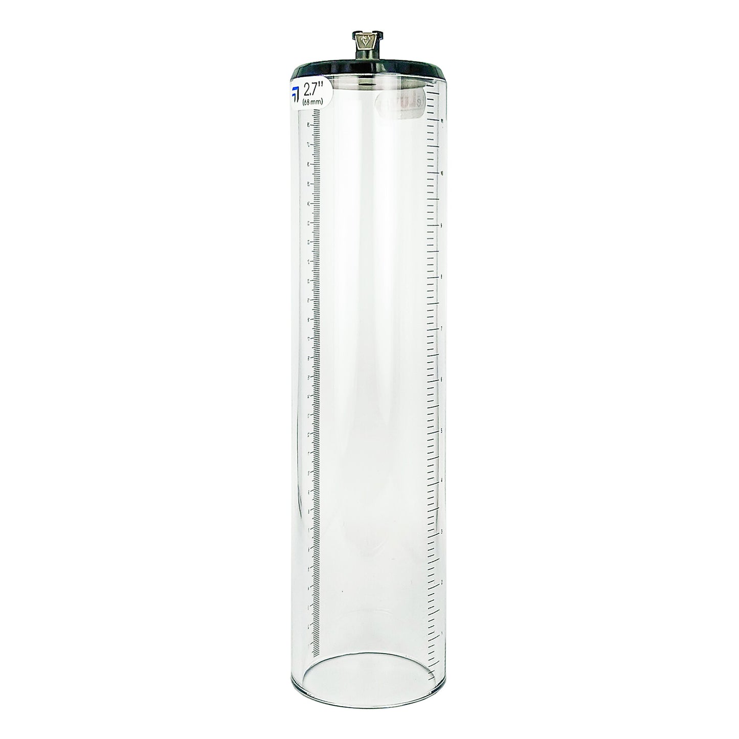 Thick Walled Penis Cylinder 2.7 Inch x 12 Inch with Quick-Release Female Fitting