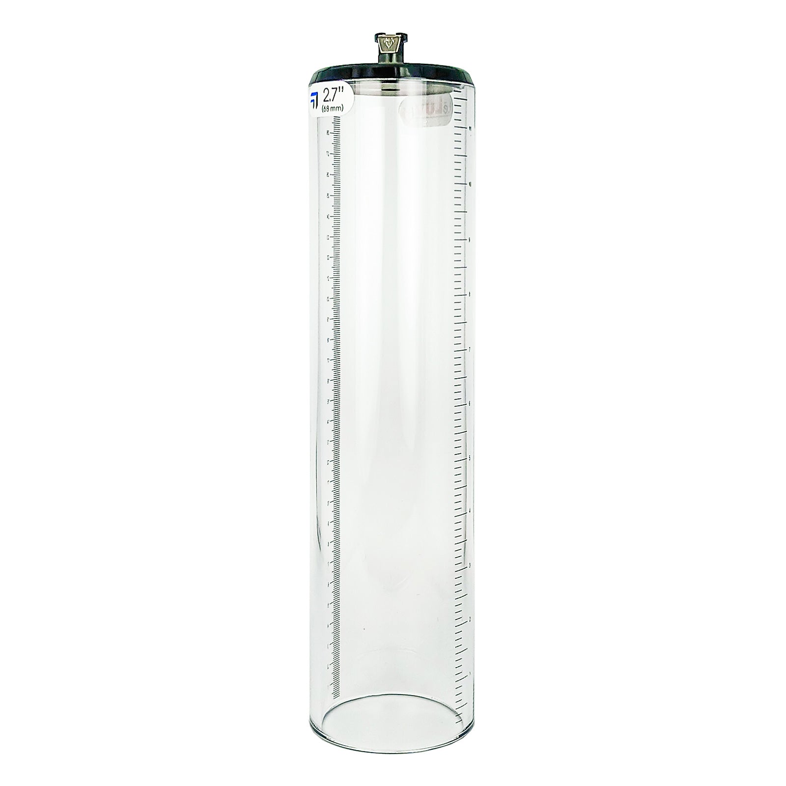 Thick Walled Penis Cylinder 2.7 Inch x 12 Inch with Quick-Release Female Fitting