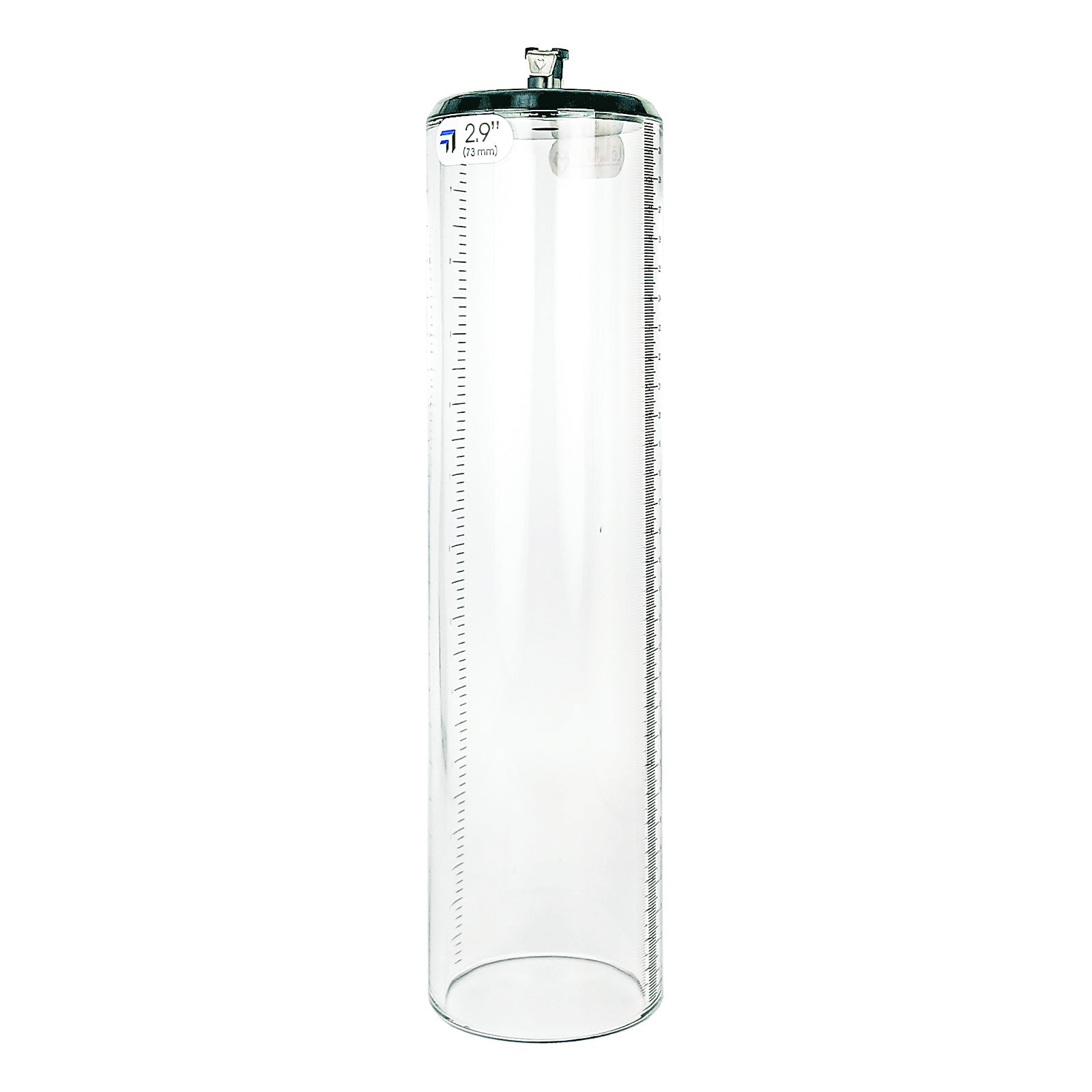 Thick Walled Penis Cylinder 2.9 Inch x 12 Inch with Quick-Release Female Fitting