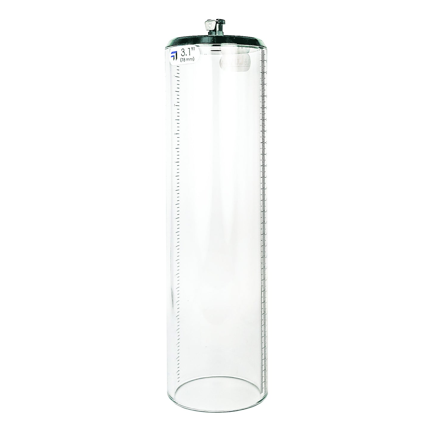 Thick Walled Penis Cylinder 3.1 Inch x 12 Inch with Quick-Release Female Fitting