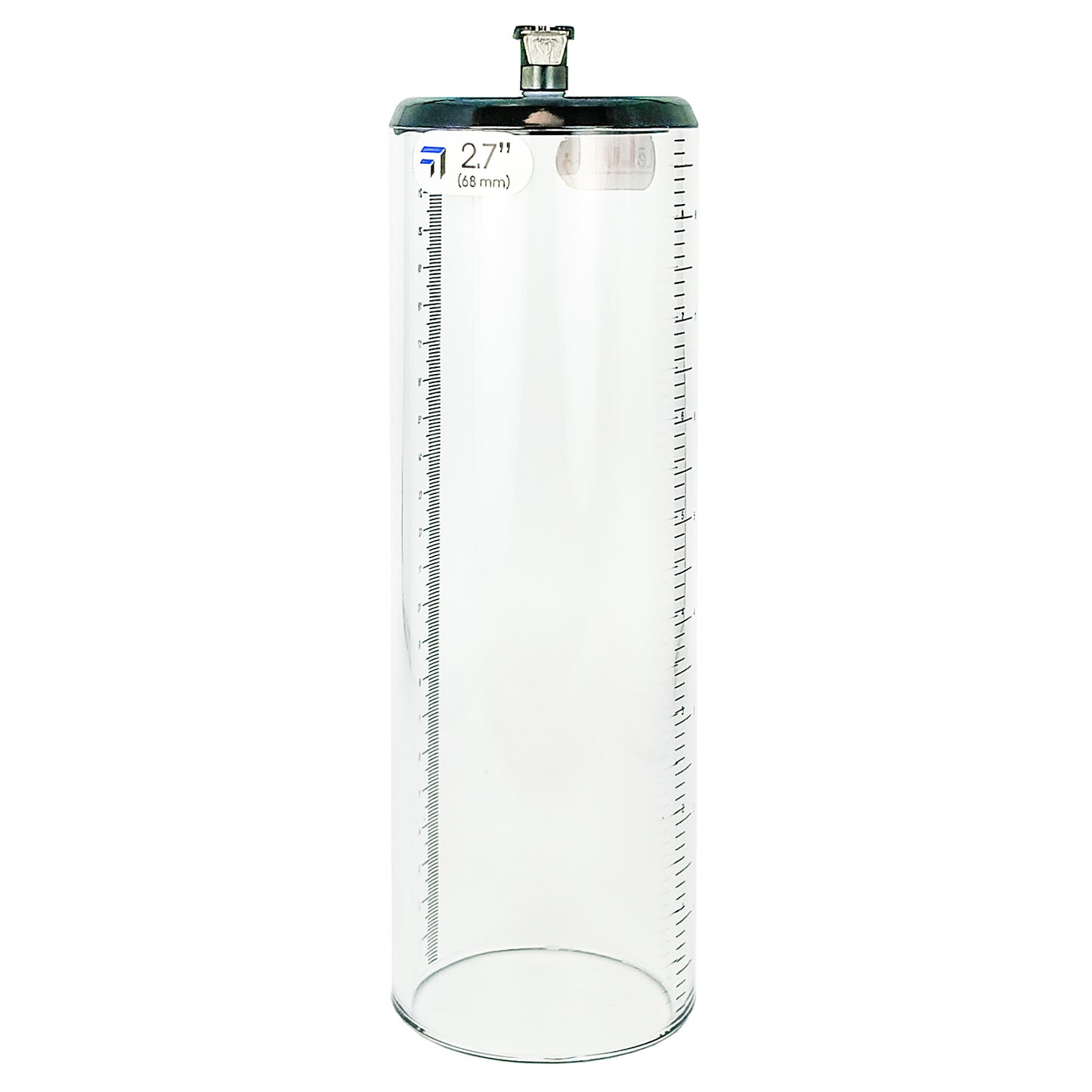 Thick Walled Penis Cylinder 2.7 Inch x 9 Inch with Quick-Release Female Fitting