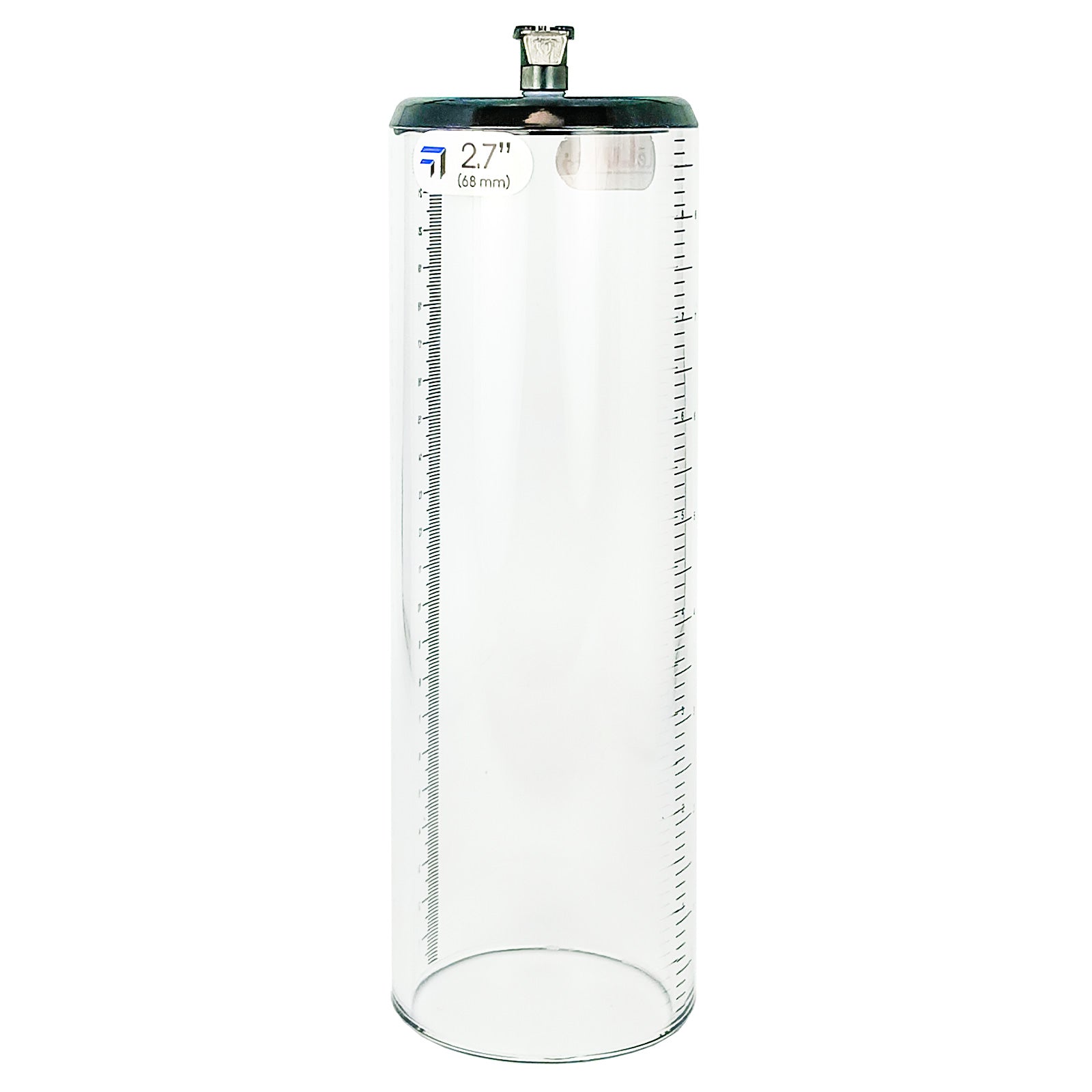 Thick Walled Penis Cylinder 2.7 Inch x 9 Inch with Quick-Release Female Fitting