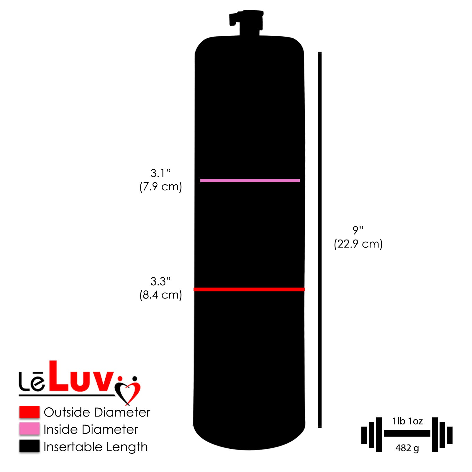 Primo Pro+ Handle Penis Pump Silicone Hose | 12" Round Flange [Shopify ONLY]