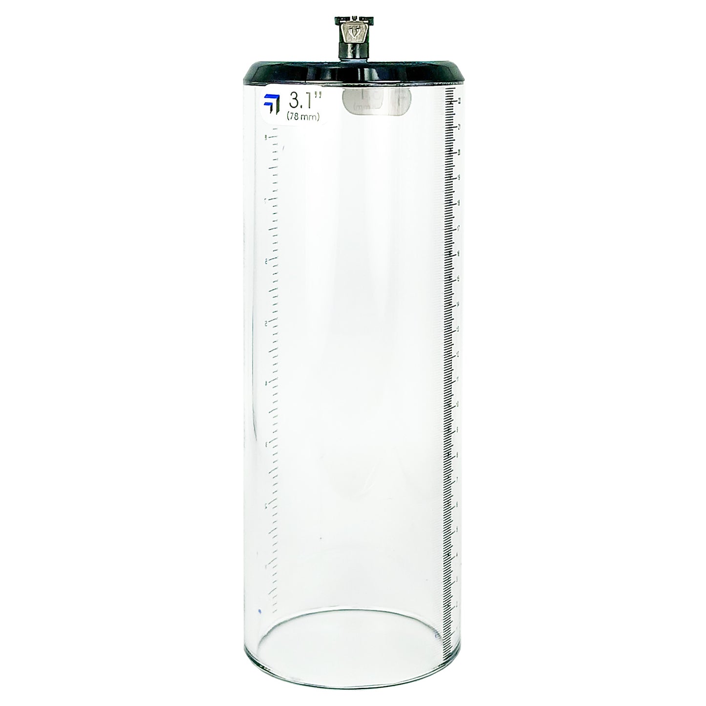 Thick Walled Penis Cylinder 3.1 Inch x 9 Inch with Quick-Release Female Fitting