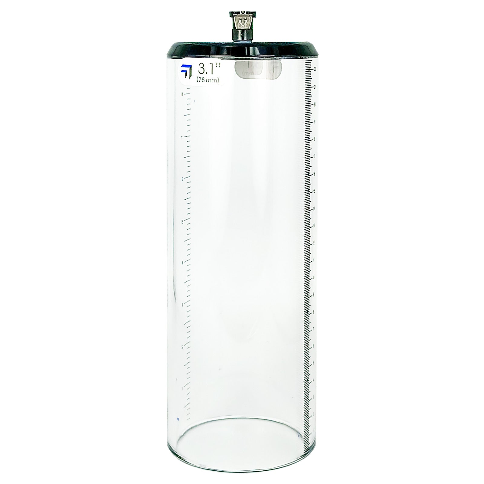 Thick Walled Penis Cylinder 3.1 Inch x 9 Inch with Quick-Release Female Fitting